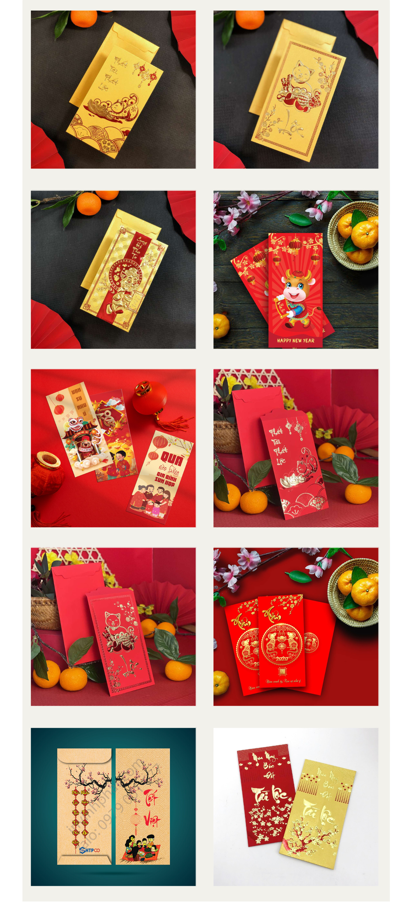 Những mẫu Bao lì xì đẹp-đáng chú ý: