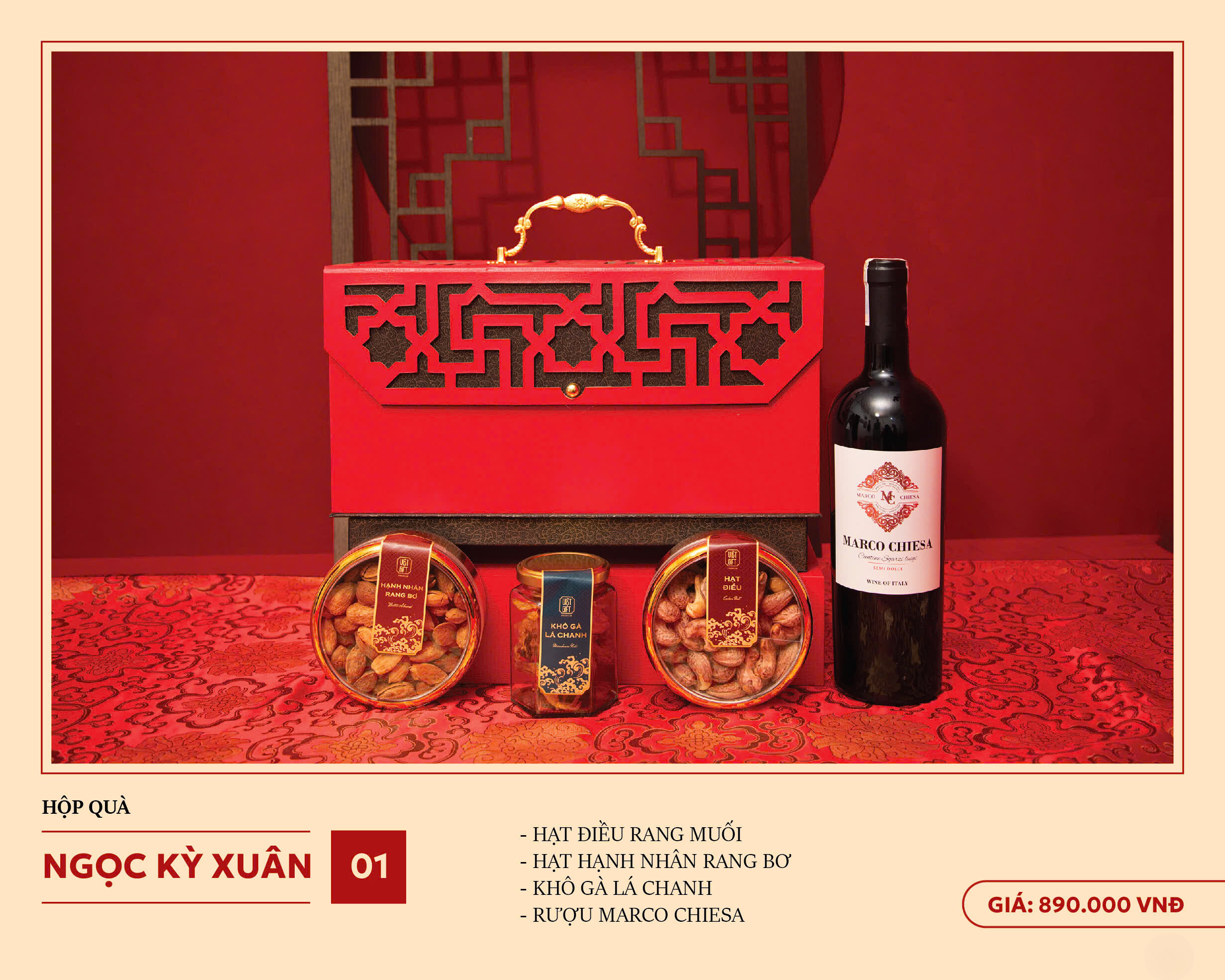 Bộ quà Tết Ngọc Kỳ Xuân 1