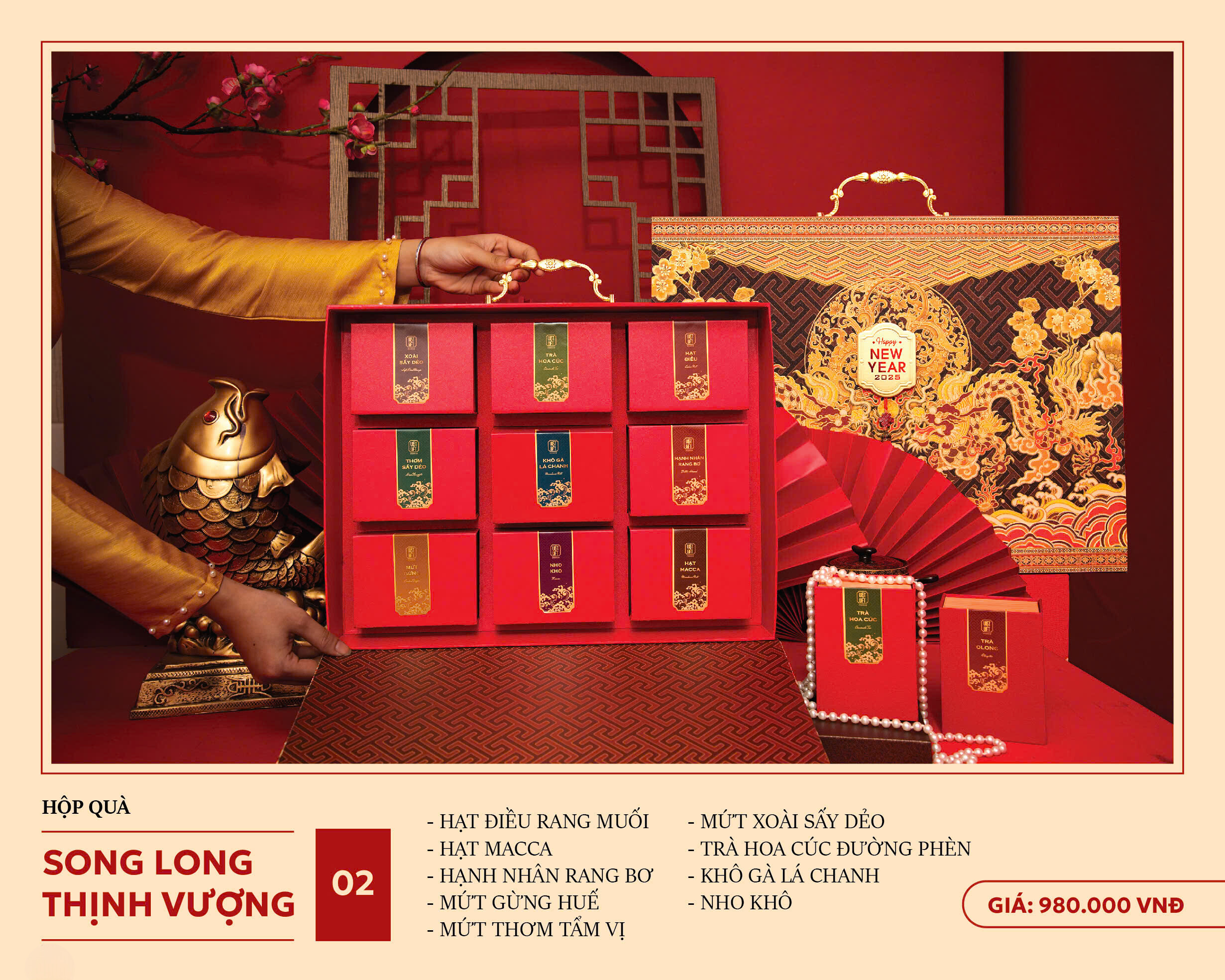 Bộ quà Tết Song Long Thịnh Vượng 2🎁: