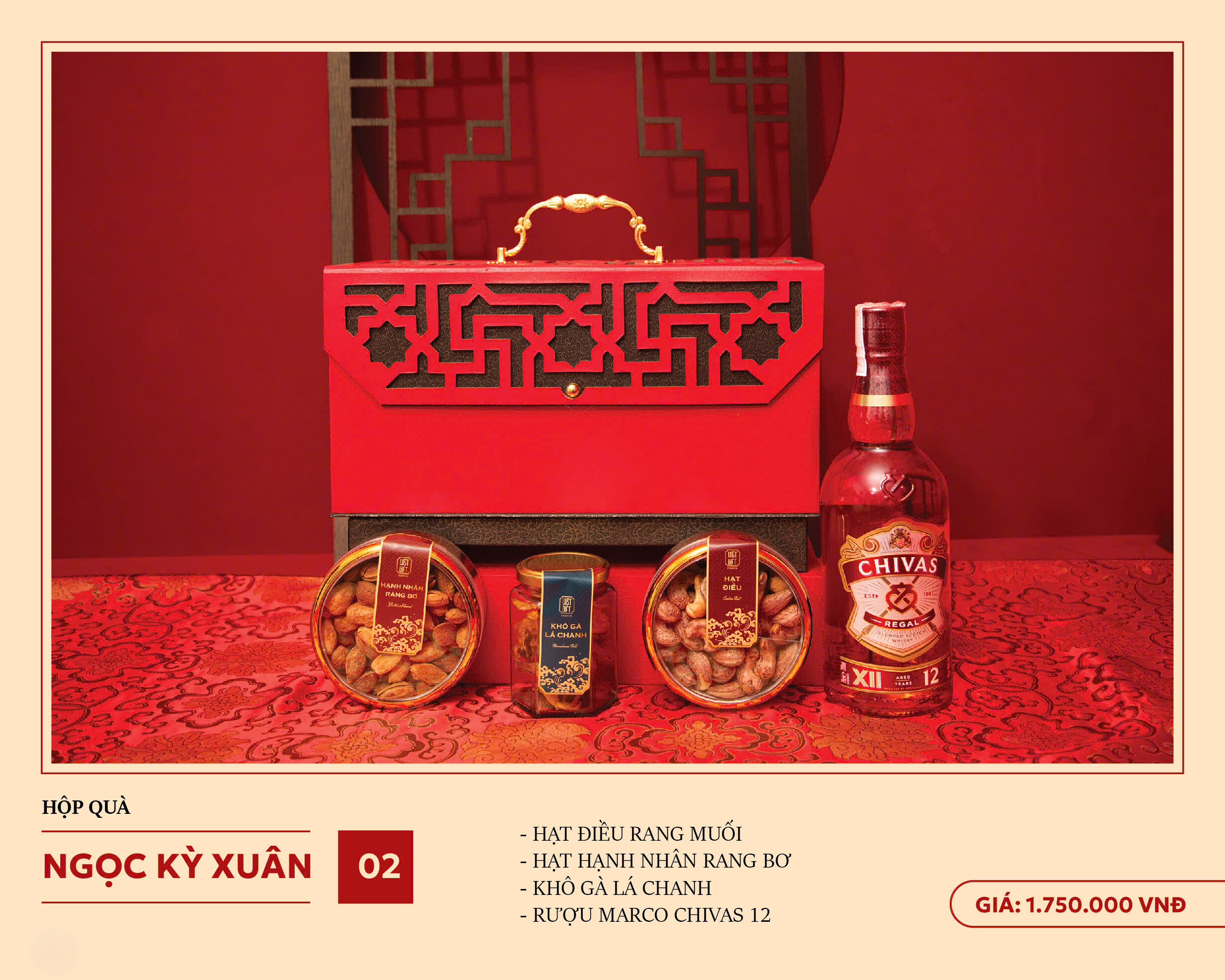 Bộ quà Tết Ngọc Kỳ Xuân 2